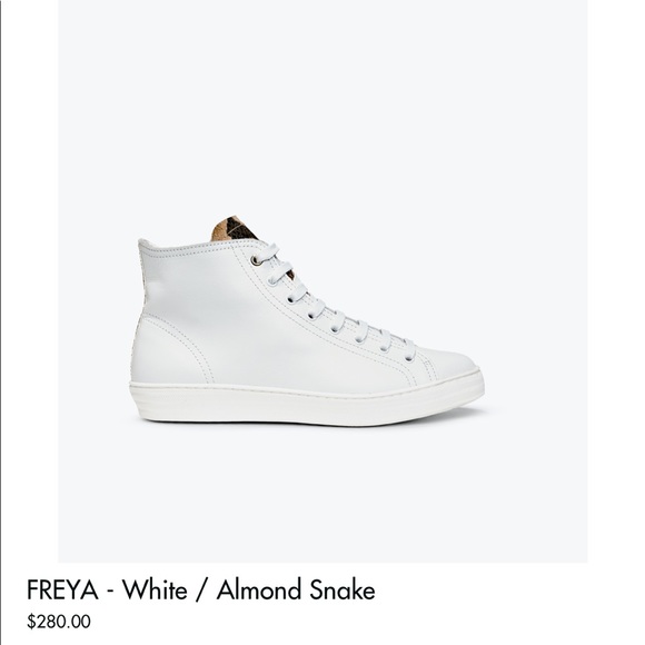 DOF Freya White Almond/ Snake Hightops - Picture 5 of 5